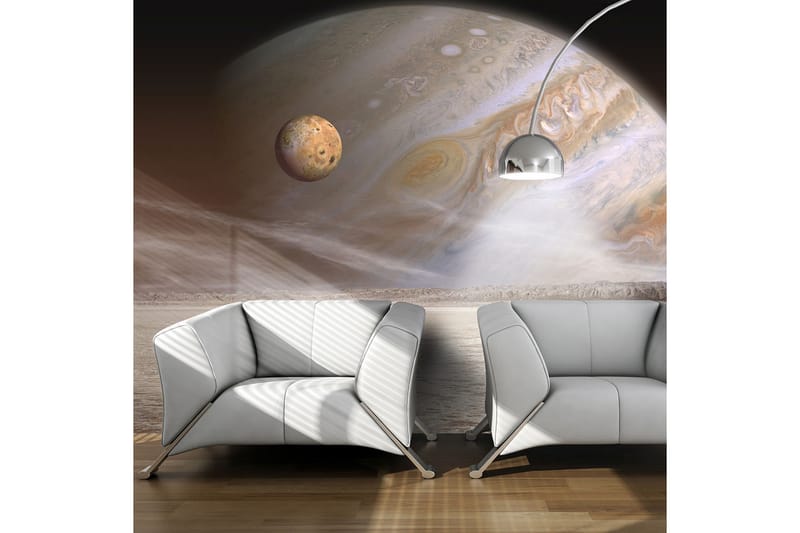 FOTOTAPET En Liten Och En Stor Planet 200x154 - Artgeist sp. z o. o. - Inredning & dekor - Väggdekor - Tapeter & tapettillbehör - Fototapeter