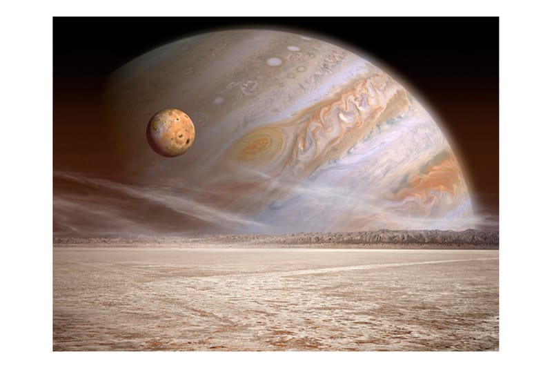 FOTOTAPET En Liten Och En Stor Planet 200x154 - Artgeist sp. z o. o. - Inredning & dekor - Väggdekor - Tapeter & tapettillbehör - Fototapeter