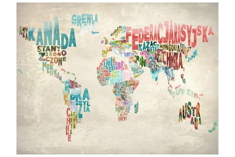 Fototapet En Värld Utan Gränser 250x193 - Artgeist sp. z o. o. - Inredning & dekor - Väggdekor - Tapeter & tapettillbehör - Fototapeter