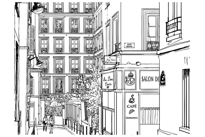 Fototapet En Promenad Genom Paris Gator 300x231, Artgeist sp. z o. o.