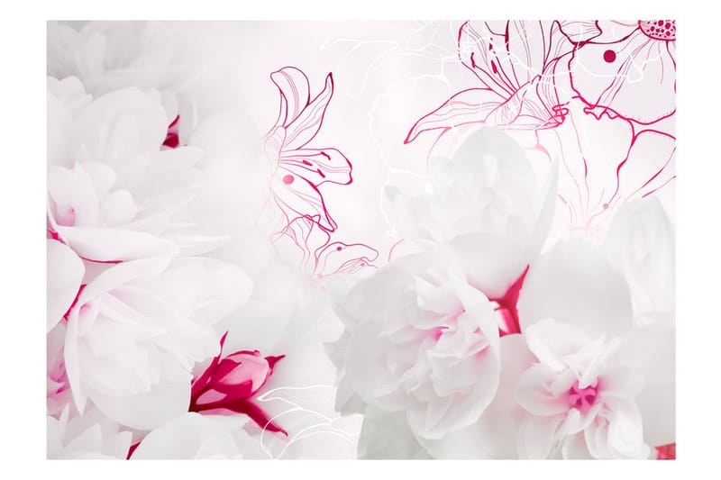 FOTOTAPET Enveloped In White 100x70 - Artgeist sp. z o. o. - Inredning & dekor - Väggdekor - Tapeter & tapettillbehör - Fototapeter