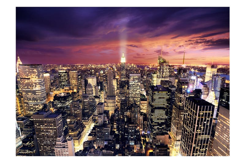 Fototapet Evening In New York City 100x70 - Artgeist sp. z o. o. - Inredning & dekor - Väggdekor - Tapeter & tapettillbehör - Fototapeter