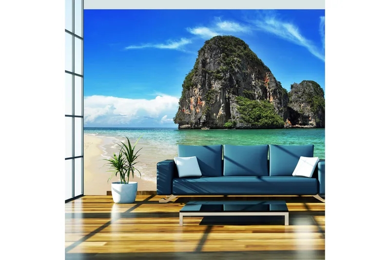 Fototapet Exotisk Landskap Thailand Railay Beach 350x270, Artgeist sp. z o. o.