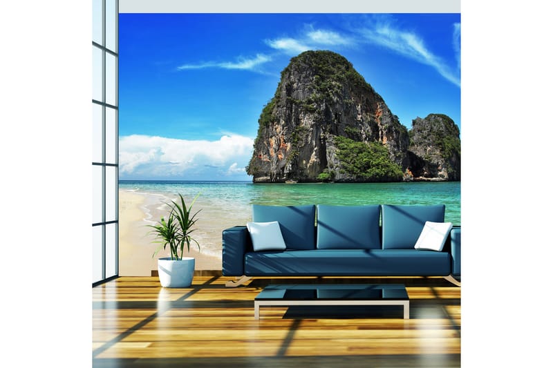 FOTOTAPET Exotisk Landskap Thailand Railay Beach 350x270, Artgeist sp. z o. o.