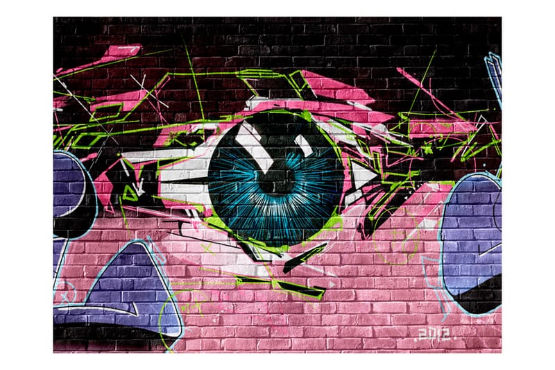 FOTOTAPET Eye Graffiti 250x193 - Artgeist sp. z o. o. - Inredning & dekor - Väggdekor - Tapeter & tapettillbehör - Fototapeter