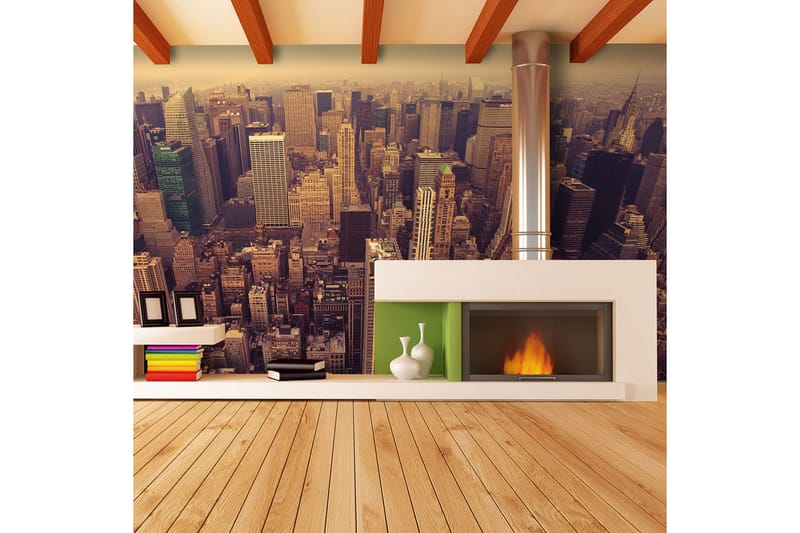 Fototapet Fågeln Beskådar Manhattan New York 450x270 - Artgeist sp. z o. o. - Inredning & dekor - Väggdekor - Tapeter & tapettillbehör - Fototapeter