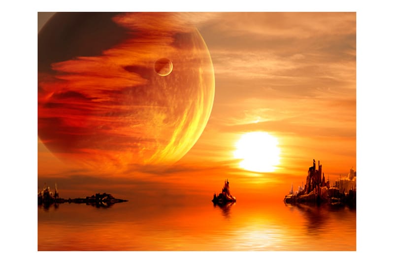 FOTOTAPET Fantasy Sunset 350x270 - Artgeist sp. z o. o. - Inredning & dekor - Väggdekor - Tapeter & tapettillbehör - Fototapeter