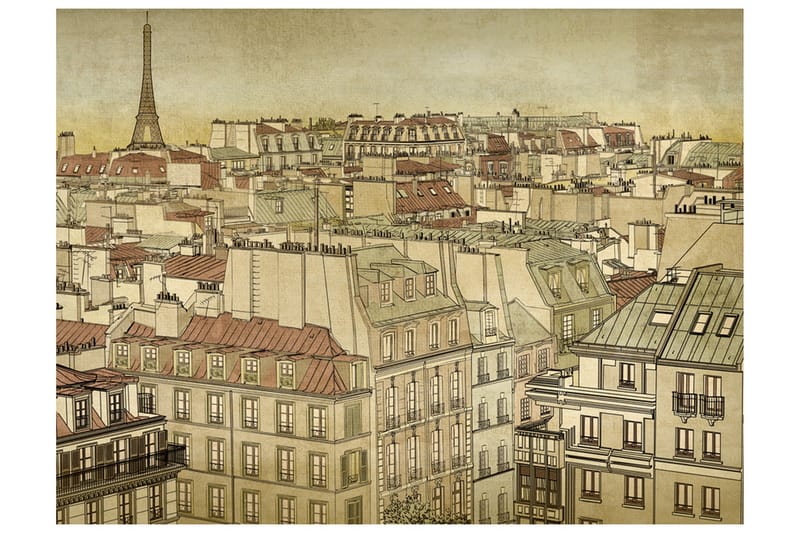 Fototapet Farväl Paris! 300x231 - Artgeist sp. z o. o. - Inredning & dekor - Väggdekor - Tapeter & tapettillbehör - Fototapeter