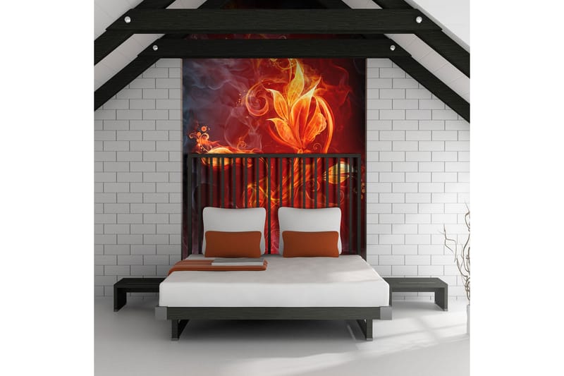 FOTOTAPET Fiery Flower 350x270, Artgeist sp. z o. o.