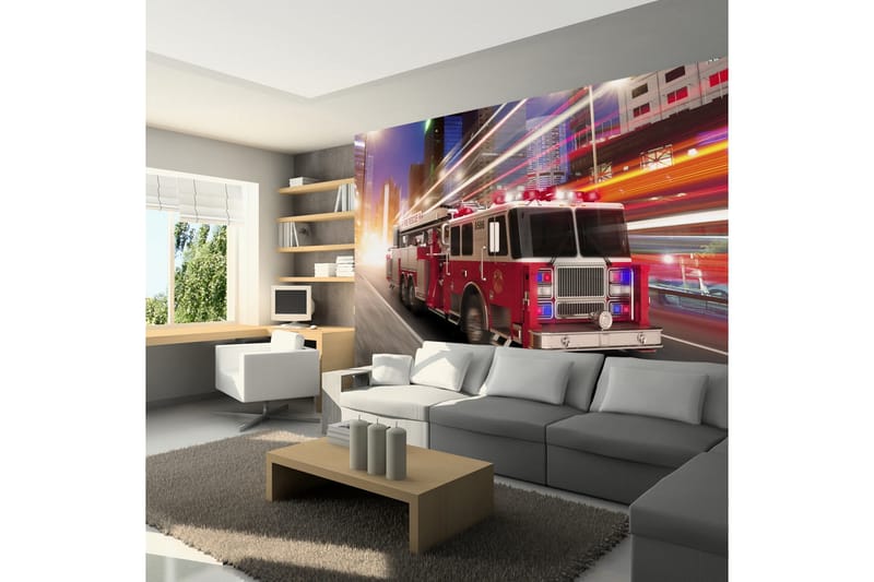 Fototapet Fire Truck 300x210, Artgeist sp. z o. o.
