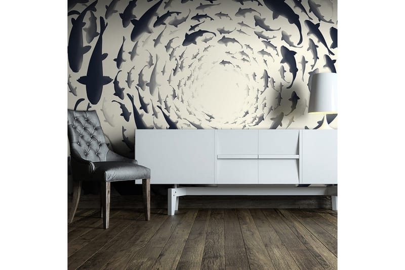 FOTOTAPET Fish Swirl 300x210, Artgeist sp. z o. o.