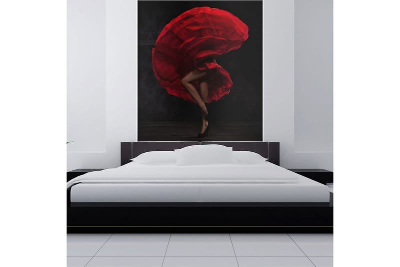 FOTOTAPET Flamencodansare 200x154 - Artgeist sp. z o. o. - Inredning & dekor - Väggdekor - Tapeter & tapettillbehör - Fototapeter
