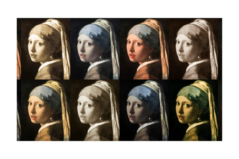 Fototapet Flicka Med Pärlörhänge Pop Art 450x270 - Artgeist sp. z o. o. - Inredning & dekor - Väggdekor - Tapeter & tapettillbehör - Fototapeter