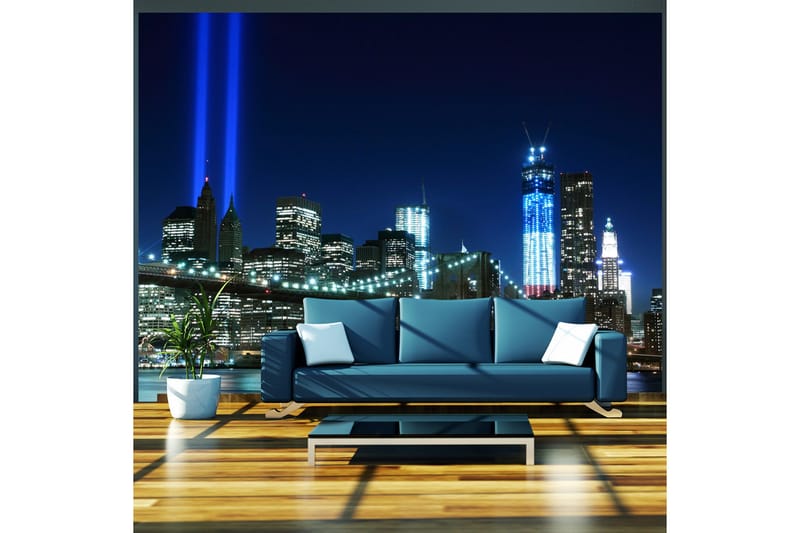 Fototapet Floodlights Over NYC 250x193, Artgeist sp. z o. o.