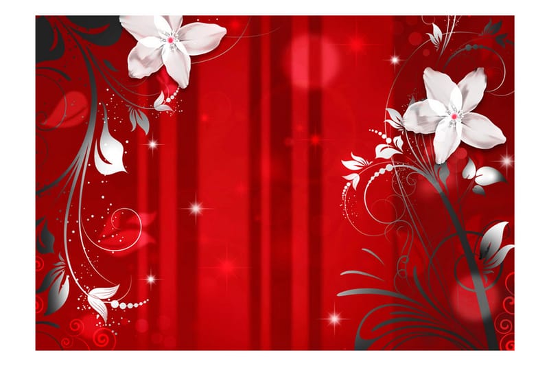 FOTOTAPET Flowering Scarlet 400x280 - Artgeist sp. z o. o. - Inredning & dekor - Väggdekor - Tapeter & tapettillbehör - Fototapeter