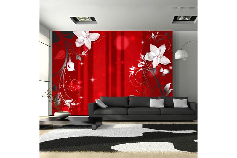 FOTOTAPET Flowering Scarlet 400x280 - Artgeist sp. z o. o. - Inredning & dekor - Väggdekor - Tapeter & tapettillbehör - Fototapeter