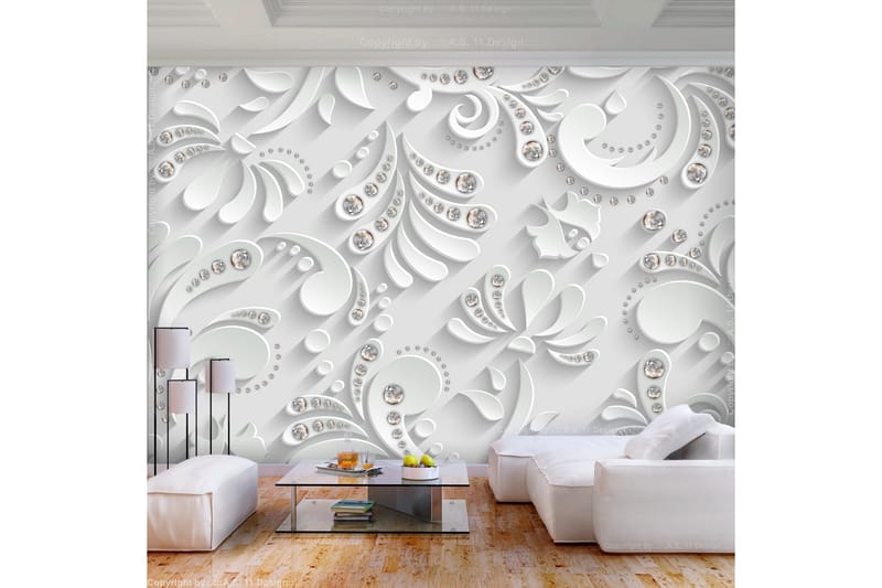 Fototapet Flowers With Crystals 350x245, Artgeist sp. z o. o.