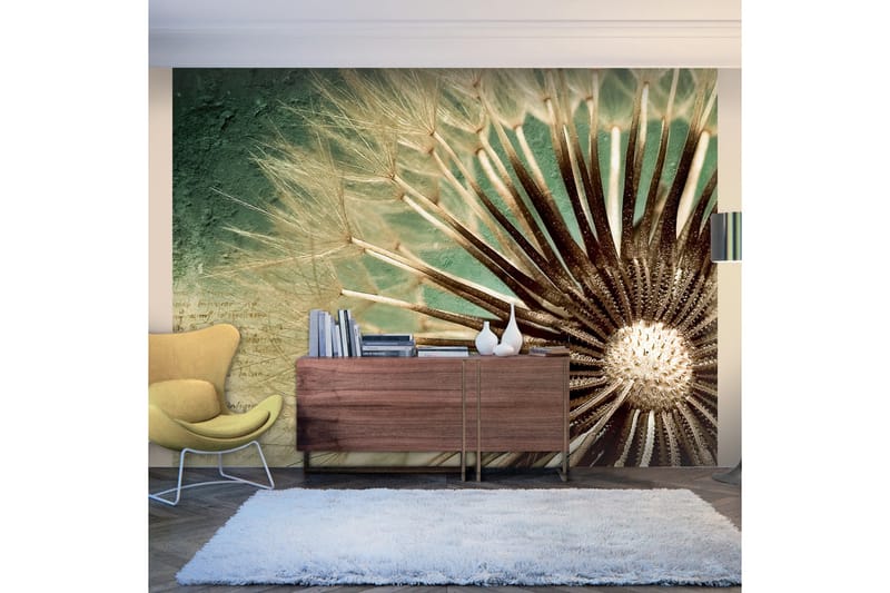 Fototapet Focus On Dandelion 200x154 - Artgeist sp. z o. o. - Inredning & dekor - Väggdekor - Tapeter & tapettillbehör - Fototapeter