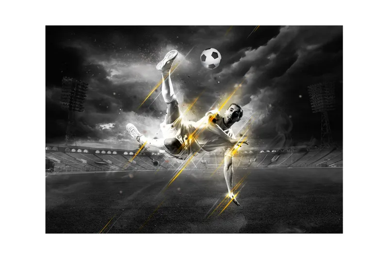 Fototapet Football Legend 150x105 - Artgeist sp. z o. o. - Inredning & dekor - Väggdekor - Tapeter & tapettillbehör - Fototapeter