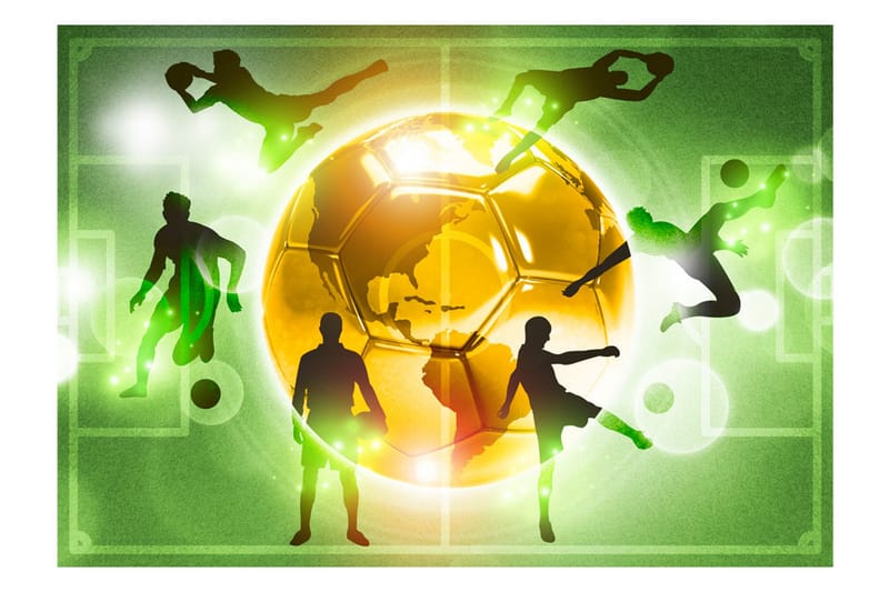 FOTOTAPET Football Training 400x280 - Artgeist sp. z o. o. - Inredning & dekor - Väggdekor - Tapeter & tapettillbehör - Fototapeter