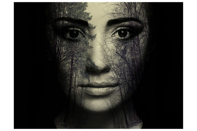 Fototapet Forest Mask 200x154 - Artgeist sp. z o. o. - Inredning & dekor - Väggdekor - Tapeter & tapettillbehör - Fototapeter