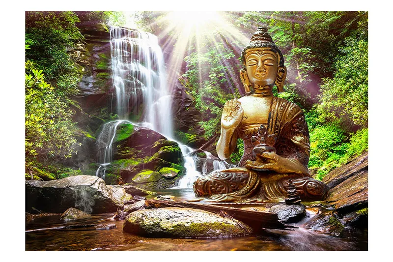 Fototapet Forest Prayer 300x210 - Artgeist sp. z o. o. - Inredning & dekor - Väggdekor - Tapeter & tapettillbehör - Fototapeter