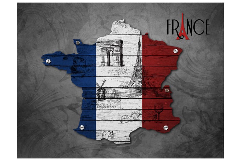 Fototapet France Symbols 250x193 - Artgeist sp. z o. o. - Inredning & dekor - Väggdekor - Tapeter & tapettillbehör - Fototapeter