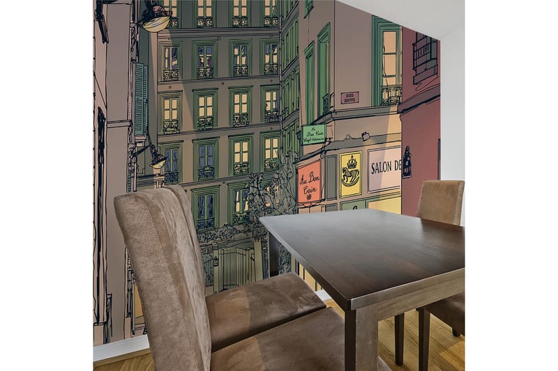 Fototapet Frukost Paris 300x231 - Artgeist sp. z o. o. - Inredning & dekor - Väggdekor - Tapeter & tapettillbehör - Fototapeter