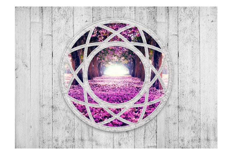 FOTOTAPET Fuchsia Landscape 200x140 - Artgeist sp. z o. o. - Inredning & dekor - Väggdekor - Tapeter & tapettillbehör - Fototapeter