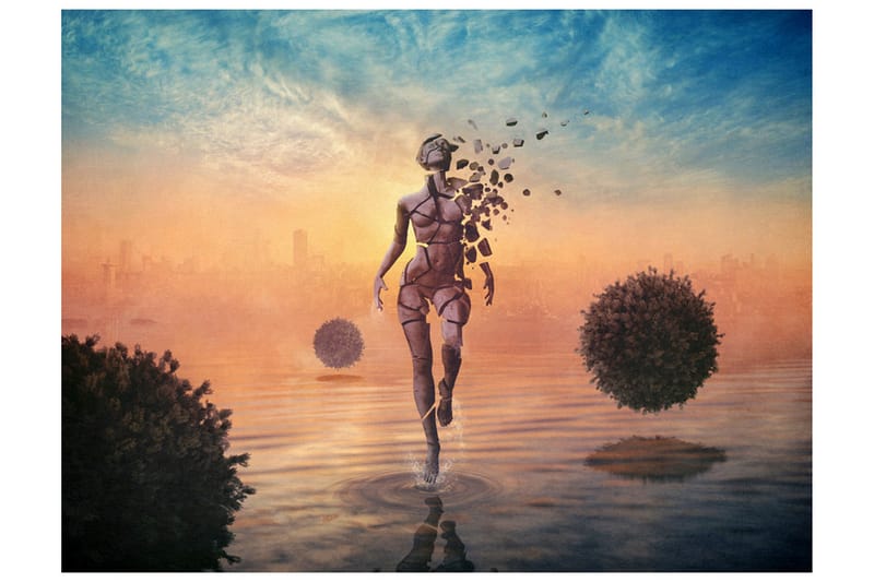 Fototapet Gå På Vatten 300x231 - Artgeist sp. z o. o. - Inredning & dekor - Väggdekor - Tapeter & tapettillbehör - Fototapeter