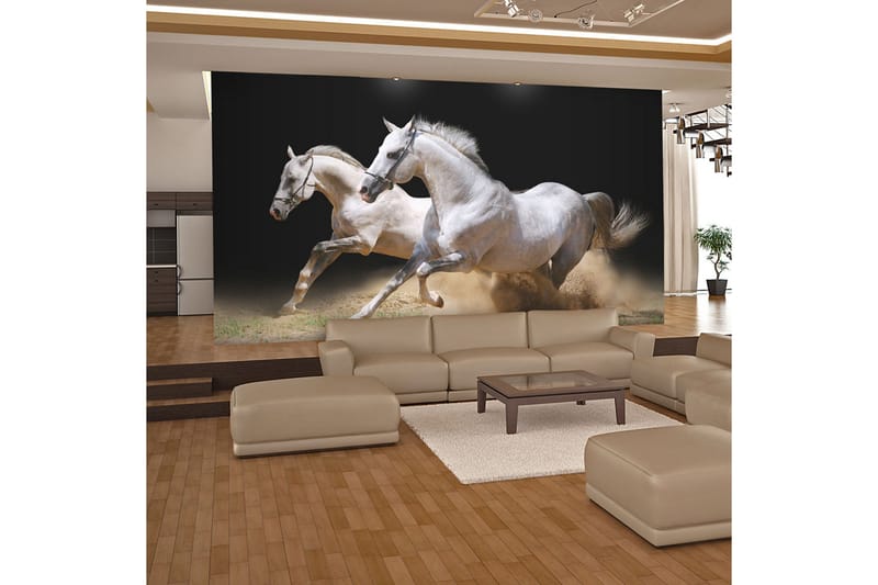 Fototapet Galopperande Hästar På Sanden 200x154, Artgeist sp. z o. o.