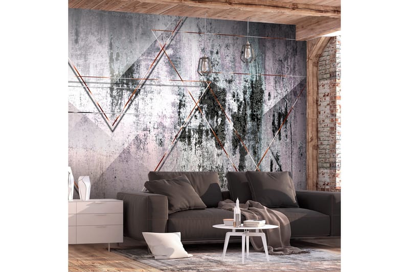 Fototapet Geometric Wall 100x70 - Artgeist sp. z o. o. - Inredning & dekor - Väggdekor - Tapeter & tapettillbehör - Fototapeter