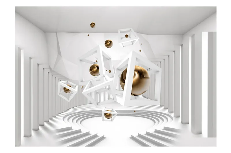 Fototapet Geometrical Corridor 250x175 - Artgeist sp. z o. o. - Inredning & dekor - Väggdekor - Tapeter & tapettillbehör - Fototapeter