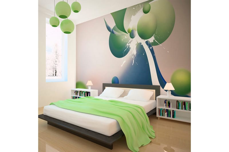 Fototapet Geometrisk Explosion 200x154 - Artgeist sp. z o. o. - Inredning & dekor - Väggdekor - Tapeter & tapettillbehör - Fototapeter