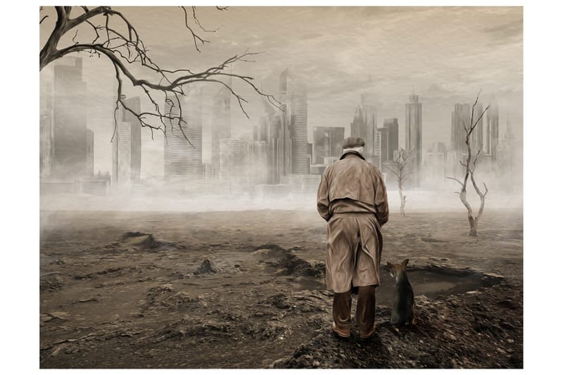 Fototapet Ghost's City 350x270 - Artgeist sp. z o. o. - Inredning & dekor - Väggdekor - Tapeter & tapettillbehör - Fototapeter