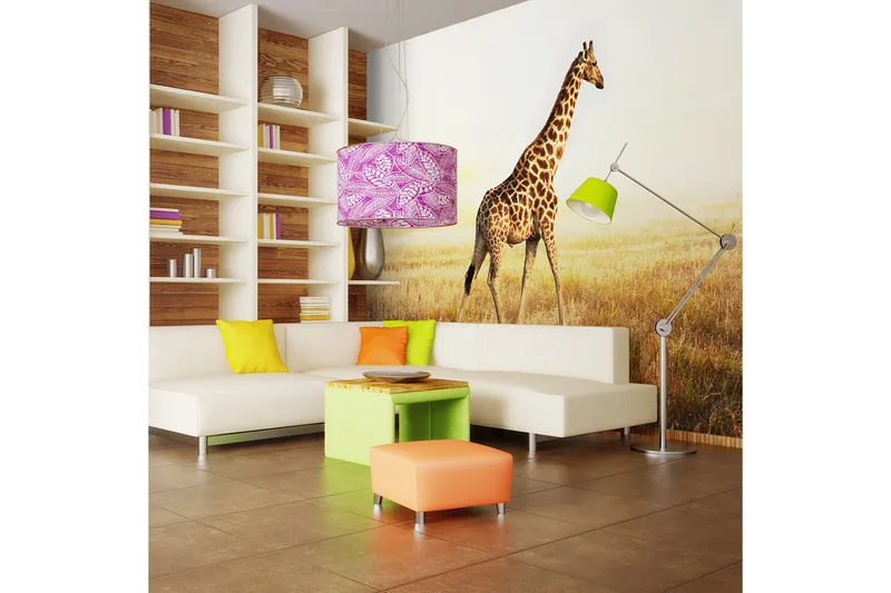 Fototapet Giraff Gå 250x193, Artgeist sp. z o. o.