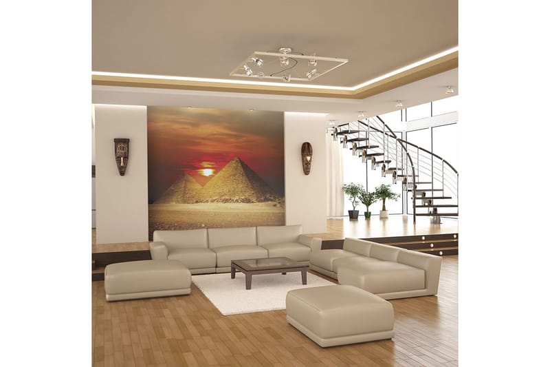 Fototapet Giza Necropolis Solnedgång 250x193 - Artgeist sp. z o. o. - Inredning & dekor - Väggdekor - Tapeter & tapettillbehör - Fototapeter