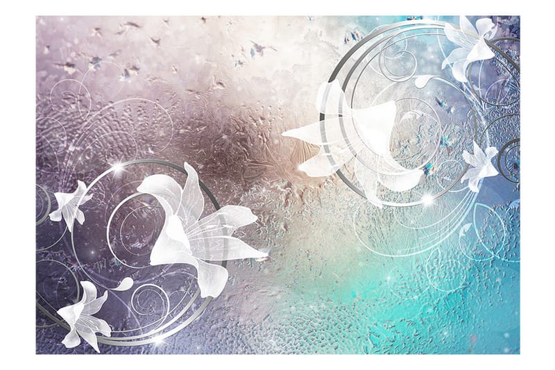 FOTOTAPET Glass Flowers 250x175 - Artgeist sp. z o. o. - Inredning & dekor - Väggdekor - Tapeter & tapettillbehör - Fototapeter