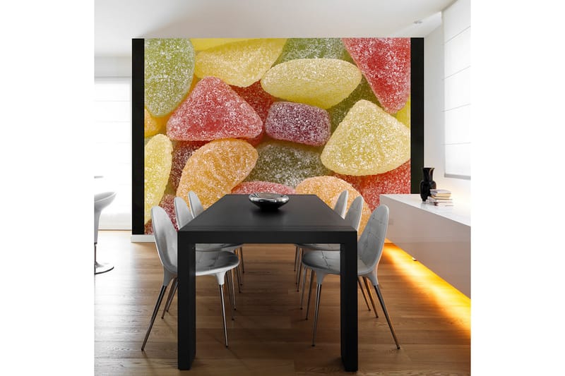 Fototapet Goda Frukt-Och Bärgeléer 200x154 - Artgeist sp. z o. o. - Inredning & dekor - Väggdekor - Tapeter & tapettillbehör - Fototapeter