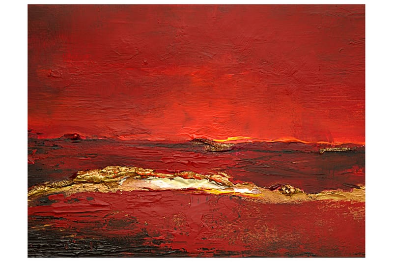 Fototapet Gold Wave 400x309 - Artgeist sp. z o. o. - Inredning & dekor - Väggdekor - Tapeter & tapettillbehör - Fototapeter