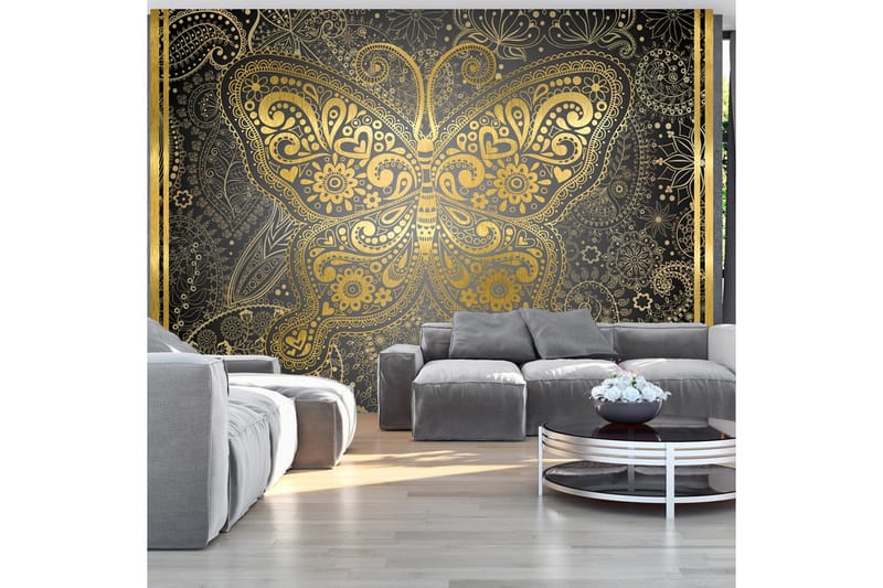 Fototapet Golden Butterfly 350x245, Artgeist sp. z o. o.