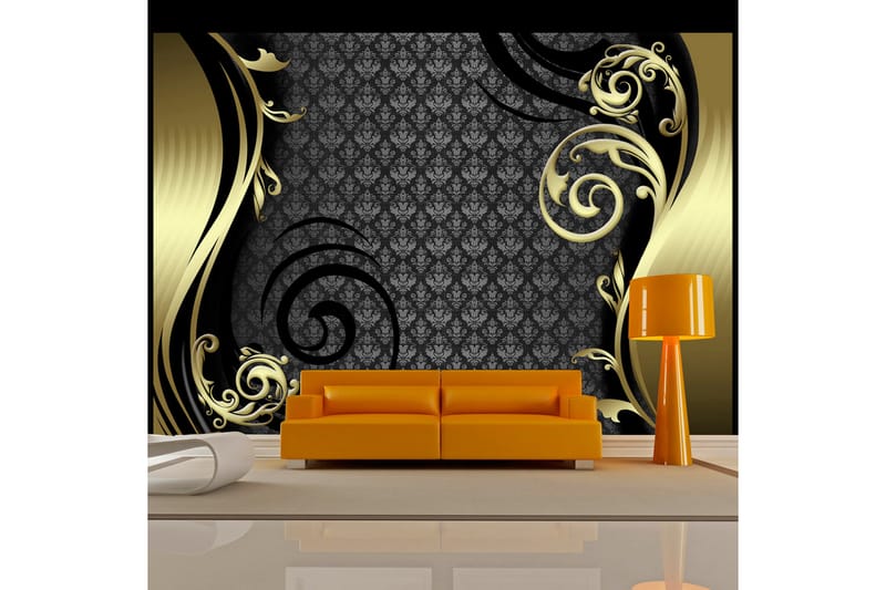 FOTOTAPET Golden Curtain 300x210 - Artgeist sp. z o. o. - Inredning & dekor - Väggdekor - Tapeter & tapettillbehör - Fototapeter