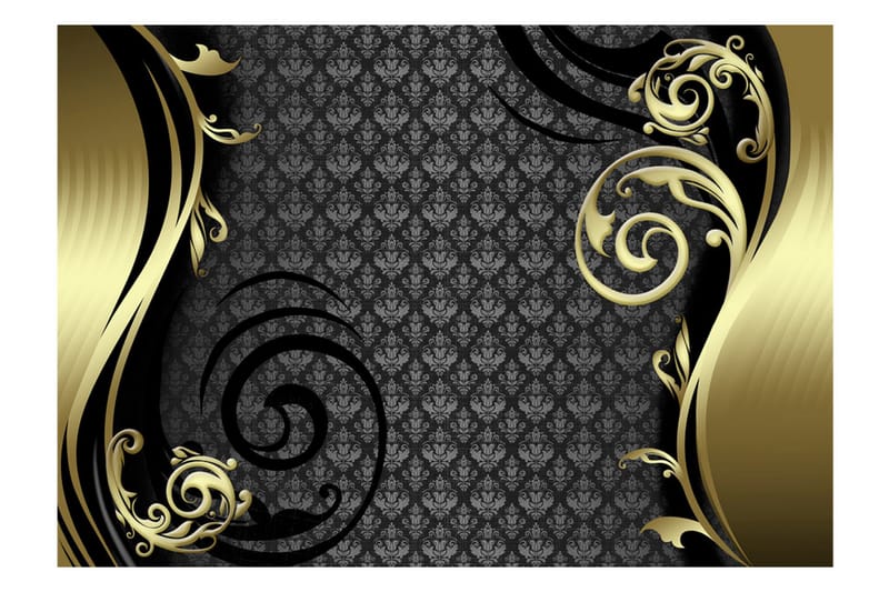 FOTOTAPET Golden Curtain 300x210 - Artgeist sp. z o. o. - Inredning & dekor - Väggdekor - Tapeter & tapettillbehör - Fototapeter