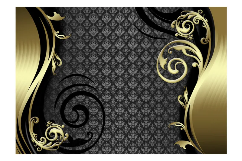 Fototapet Golden Curtain 350x245 - Artgeist sp. z o. o. - Inredning & dekor - Väggdekor - Tapeter & tapettillbehör - Fototapeter