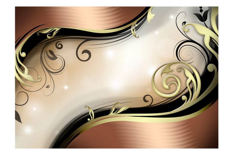 FOTOTAPET Golden Glow 100x70 - Artgeist sp. z o. o. - Inredning & dekor - Väggdekor - Tapeter & tapettillbehör - Fototapeter