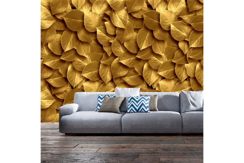 FOTOTAPET Golden Leaves 250x175, Artgeist sp. z o. o.