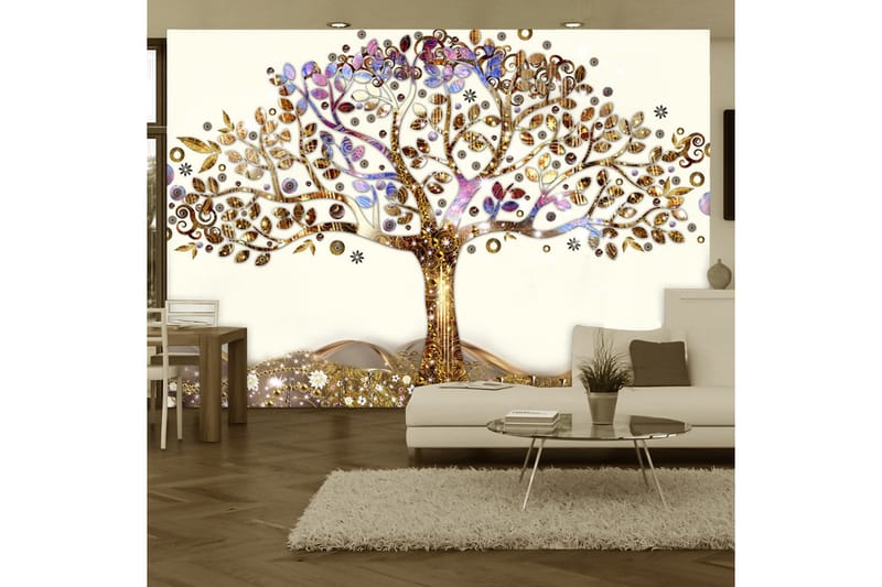 FOTOTAPET Golden Tree 300x210 - Artgeist sp. z o. o. - Inredning & dekor - Väggdekor - Tapeter & tapettillbehör - Fototapeter