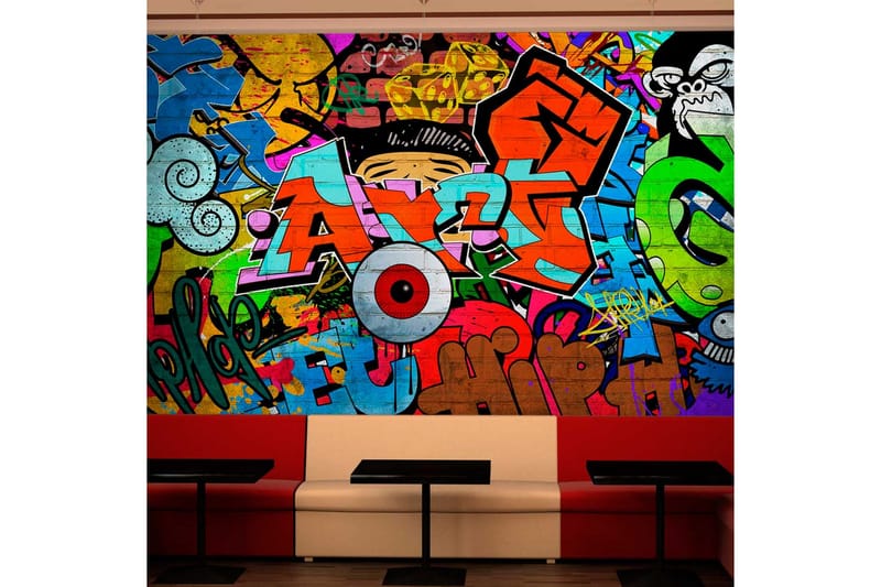 FOTOTAPET Graffiti Art 300x210 - Artgeist sp. z o. o. - Inredning & dekor - Väggdekor - Tapeter & tapettillbehör - Fototapeter