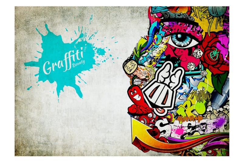 Fototapet Graffiti Beauty 200x140, Artgeist sp. z o. o.