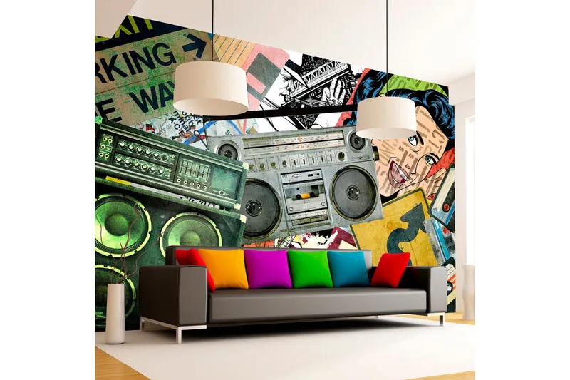 Fototapet Graffiti Girl 250x175, Artgeist sp. z o. o.